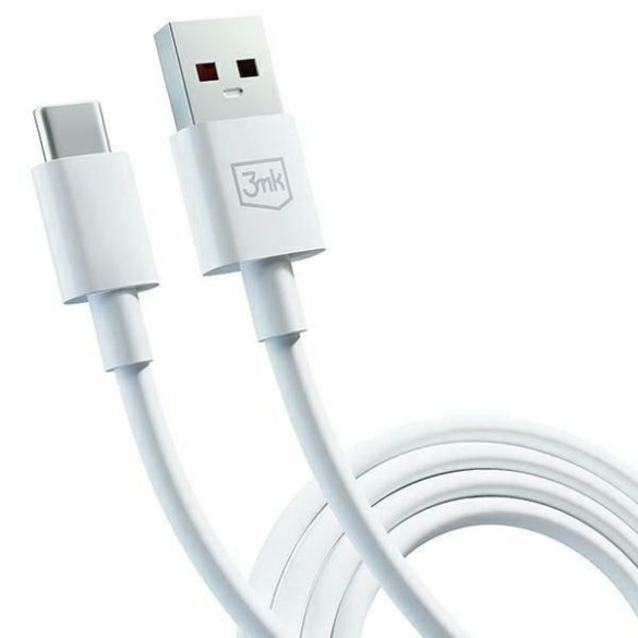 3MK Hyper kábel USB-A USB-C 5A 60W 1.2m fehér