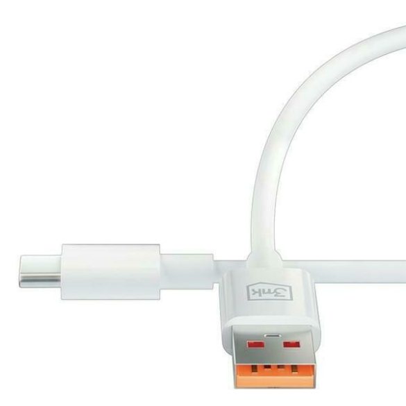 3MK Hyper kábel USB-A USB-C 5A 60W 1.2m fehér