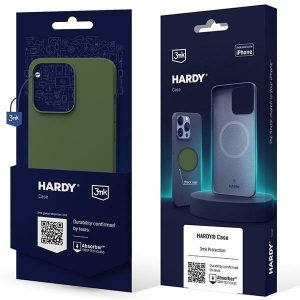 3MK Hardy tok iPhone 15 6.1" alpesi zöld MagSafe tok