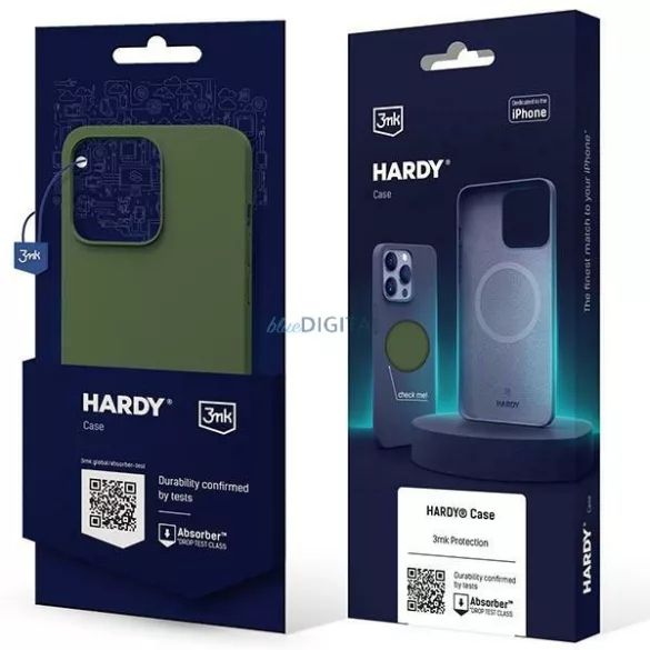 3MK Hardy tok iPhone 15 Plus / 14 Plus 6,7" alpesi zöld MagSafe
