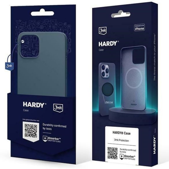 3MK Hardy tok iPhone 15 Pro Max 6.7" kék MagSafe