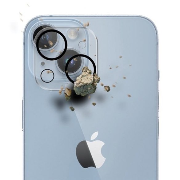 3MK Lens Pro Full Cover iPhone 11/12 mini edzett üveg kameralencséhez rögzítőkerettel 1db