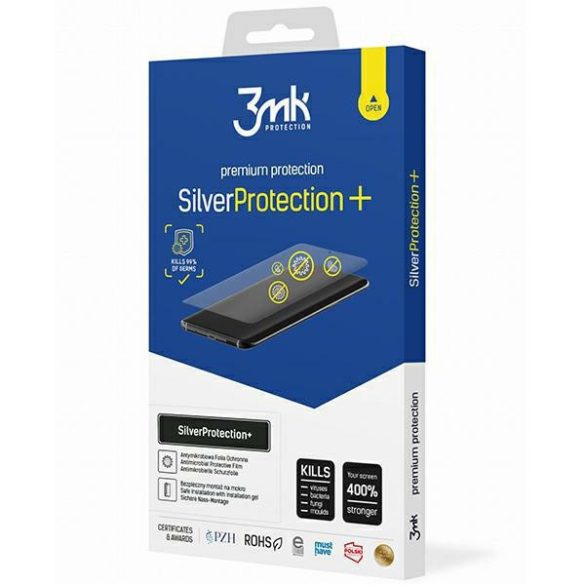 3MK Silver Protect+ iPhone 15 Plus 6.7" Nedvesen felrakható antimikrobiális fólia