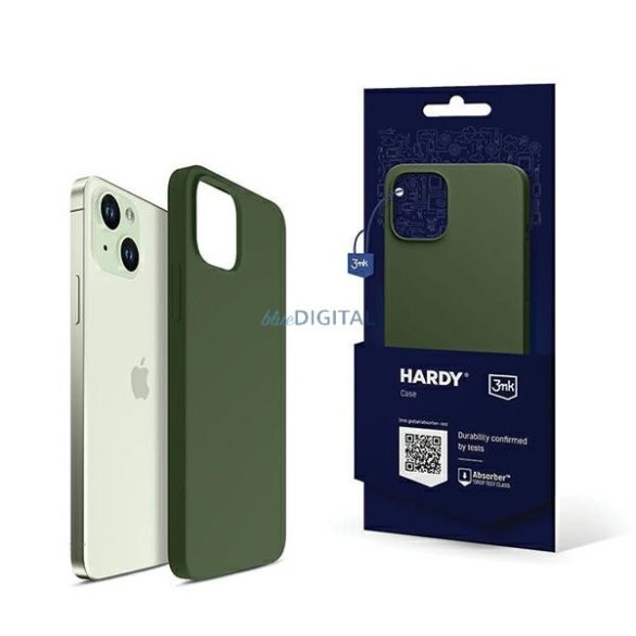 3MK Hardy tok iPhone 15 Plus / 14 Plus 6.7" zöld MagSafe tok