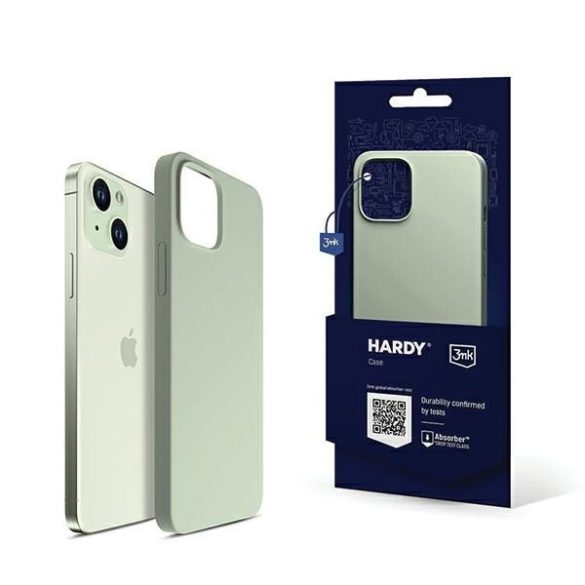 3MK Hardy tok iPhone 15 6.1" zöld MagSafe tok