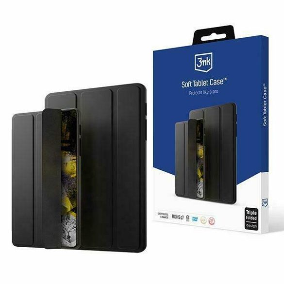 3MK Soft Tablet tok Sam Tab S9 FE+ fekete