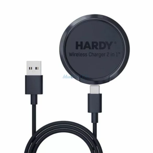 3MK Hardy 2az1-ben vezeték nélküli töltő 15W - fekete