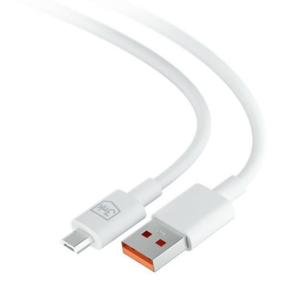 3mk Hyper Cable USB-A - microUSB kábel 1.2m 5V 2.4A fehér