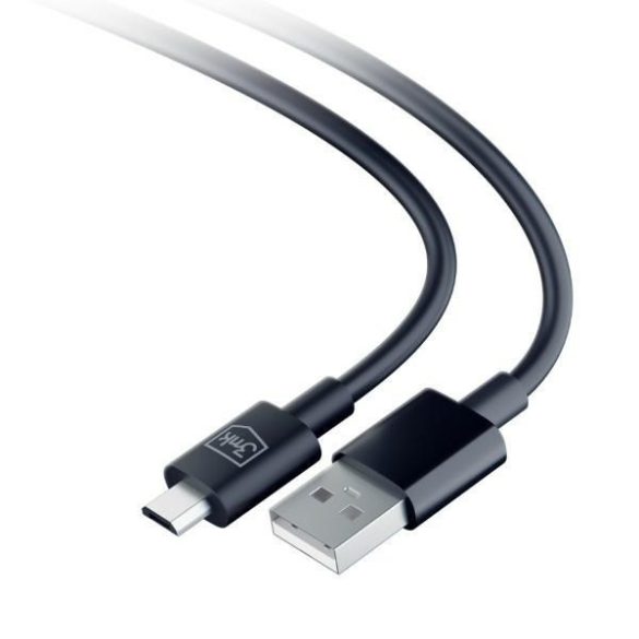 3mk Hyper Cable USB-A - microUSB kábel 1.2m 5V 2.4A fekete