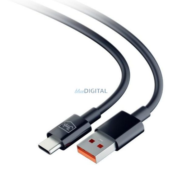3mk Hyper Cable USB-A - Type-C kábel 1.2m 5A fekete