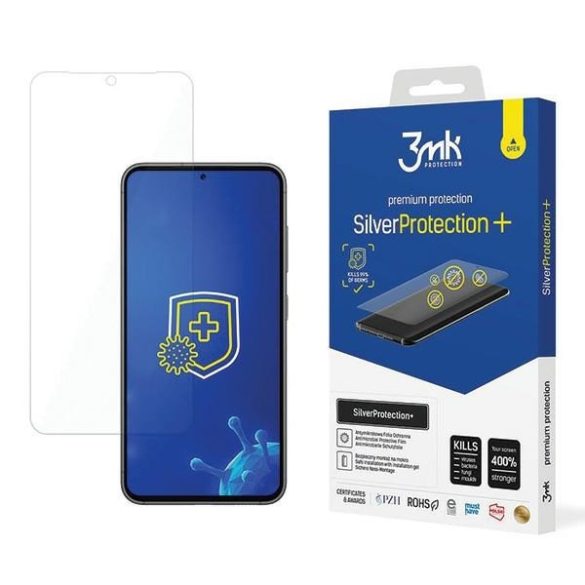 3MK Silver Protect+ Samsung Galaxy S24 S921 nedvestapasztásos antimikrobiális fólia