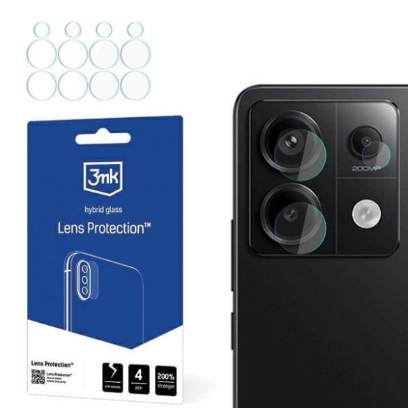 3MK Lens Protect Redmi Note 13 Pro védelem a kamera objektívhez 4db fólia
