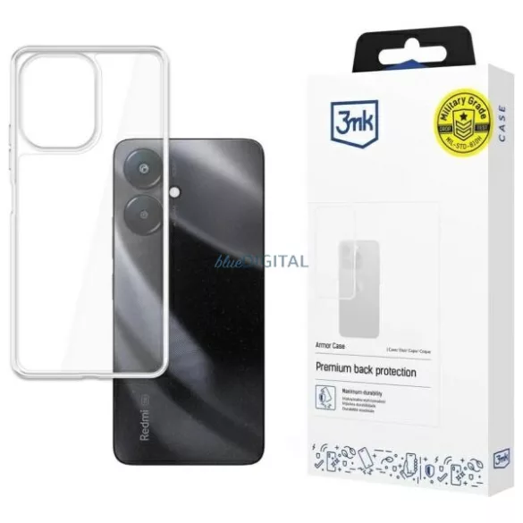 3mk Armor tok Xiaomi Redmi 13C 5G - átlátszó