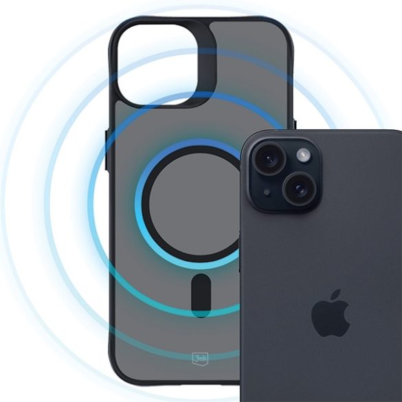 3mk Smoke MagCase tok iPhone 15 Plus - fekete