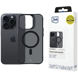 3mk Smoke MagCase tok iPhone 15 Pro Max - fekete