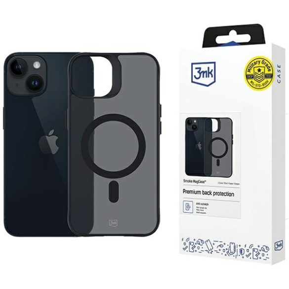 3mk Smoke MagCase tok iPhone 14 Plus - fekete