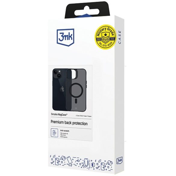 3mk Smoke MagCase tok iPhone 14 Plus - fekete