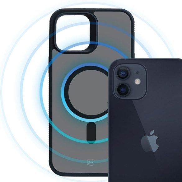 3mk Smoke MagCase tok iPhone 12/12 Pro - fekete