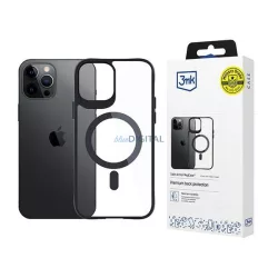   3mk Satin Armor MagCase tok iPhone 12 Pro Max - átlátszó-fekete