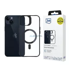   3mk Satin Armor MagCase tok iPhone 14 Plus - átlátszó-fekete