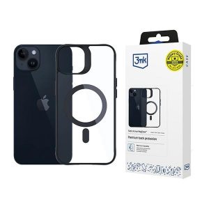 3mk Satin Armor MagCase tok iPhone 14 Plus - átlátszó-fekete