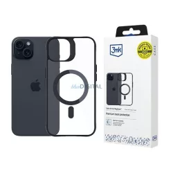   3mk Satin Armor MagCase tok iPhone 15 Plus - átlátszó-fekete