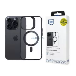   3mk Satin Armor MagCase tok iPhone 15 Pro - átlátszó-fekete