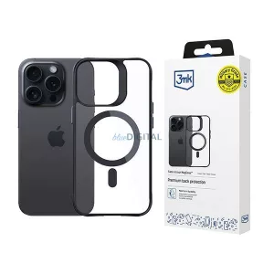 3mk Satin Armor MagCase tok iPhone 15 Pro Max - átlátszó-fekete