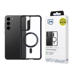   3mk Satin Armor MagCase tok Samsung Galaxy S23 5G - átlátszó-fekete