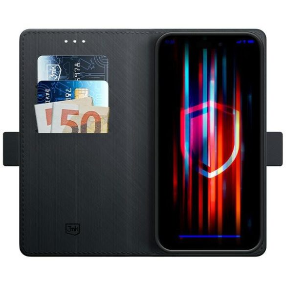 3mk Wallet könyvtok kártyatartóval iPhone 12 Pro Max - fekete