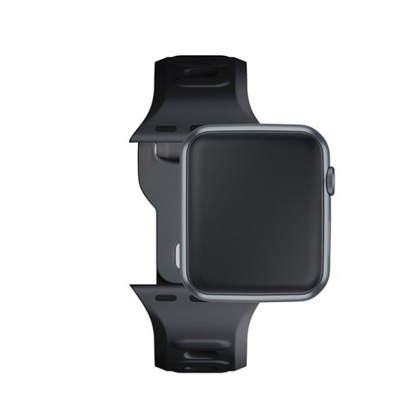 3mk szilikon óraszíj Apple Watch 38/40/41mm - fekete