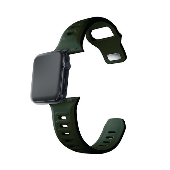 3mk szilikon óraszíj Apple Watch 38/40/41mm - sötétzöld