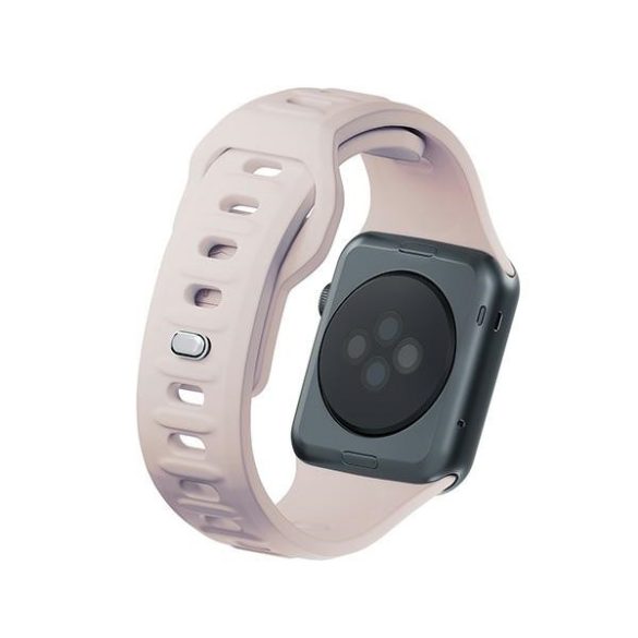 3mk szilikon óraszíj Apple Watch 38/40/41mm - bézs