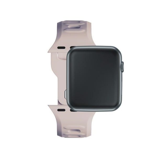 3mk szilikon óraszíj Apple Watch 38/40/41mm - bézs