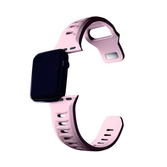 3mk szilikon óraszíj Apple Watch 38/40/41mm - rózsaszín