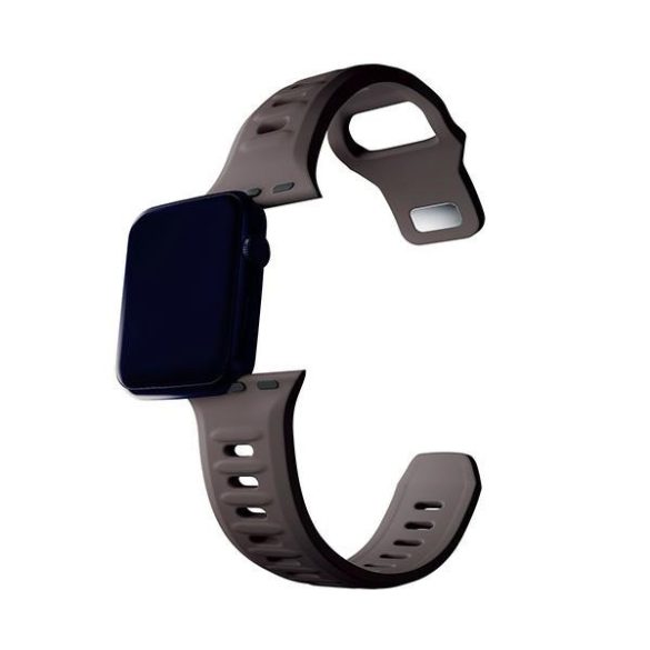 3mk szilikon óraszíj Apple Watch 38/40/41mm - barna