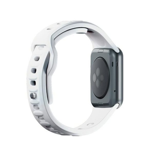 3mk szilikon óraszíj Apple Watch 38/40/41mm - fehér