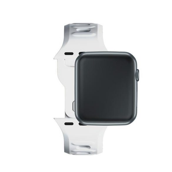 3mk szilikon óraszíj Apple Watch 38/40/41mm - fehér