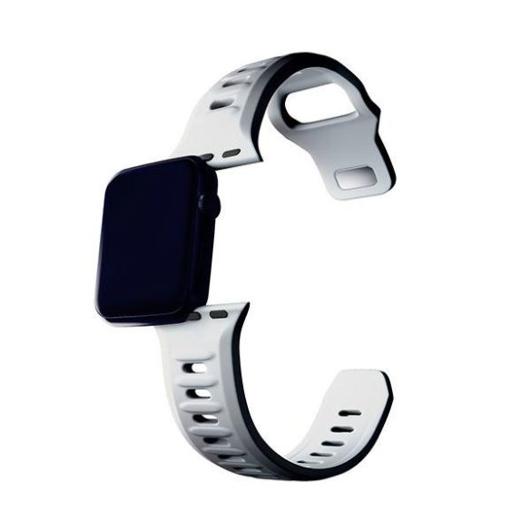 3mk szilikon óraszíj Apple Watch 38/40/41mm - fehér