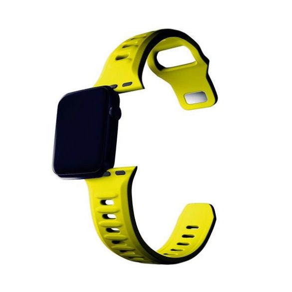 3mk szilikon óraszíj Apple Watch 38/40/41mm - sárga