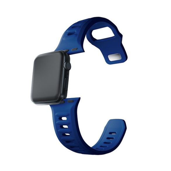 3mk szilikon óraszíj Apple Watch 42/44/45/49mm - kék