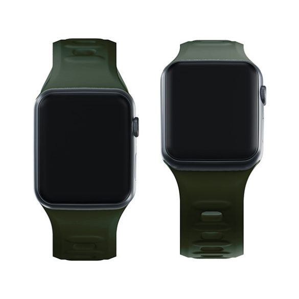 3mk szilikon óraszíj Apple Watch 42/44/45/49mm - sötétzöld