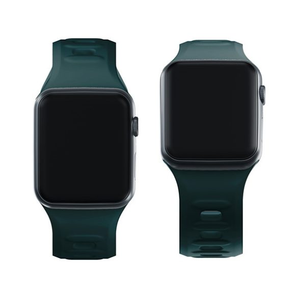 3mk szilikon óraszíj Apple Watch 42/44/45/49mm - zöld