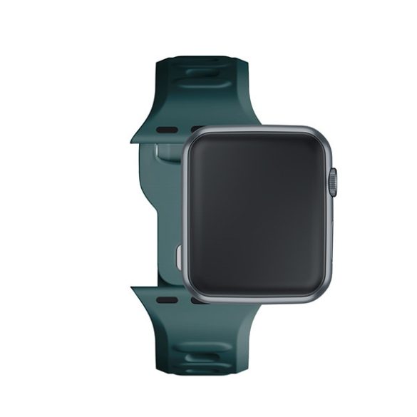 3mk szilikon óraszíj Apple Watch 42/44/45/49mm - zöld