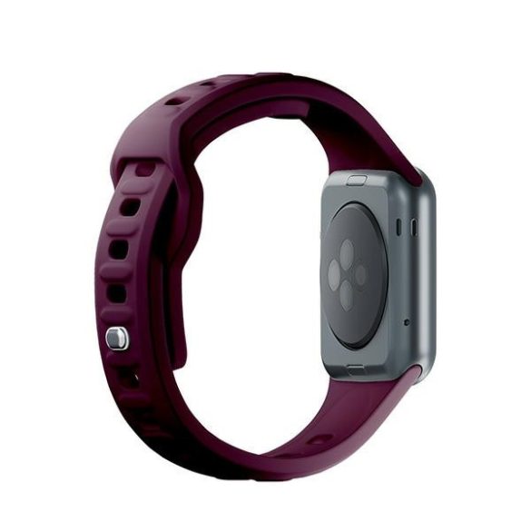 3mk szilikon óraszíj Apple Watch 42/44/45/49mm - sötétlila