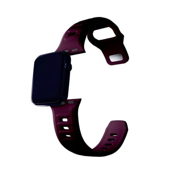 3mk szilikon óraszíj Apple Watch 42/44/45/49mm - sötétlila