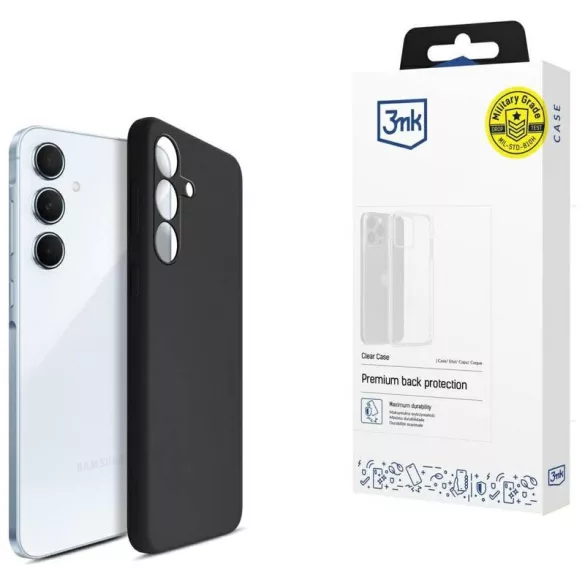 3mk Silicone tok Samsung Galaxy A55 - fekete
