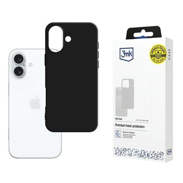 3mk Matt tok iPhone 16 - fekete