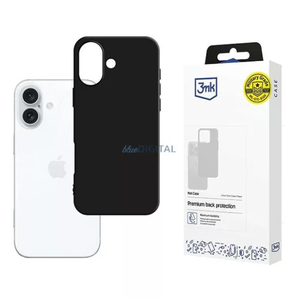 3mk Matt tok iPhone 16 - fekete