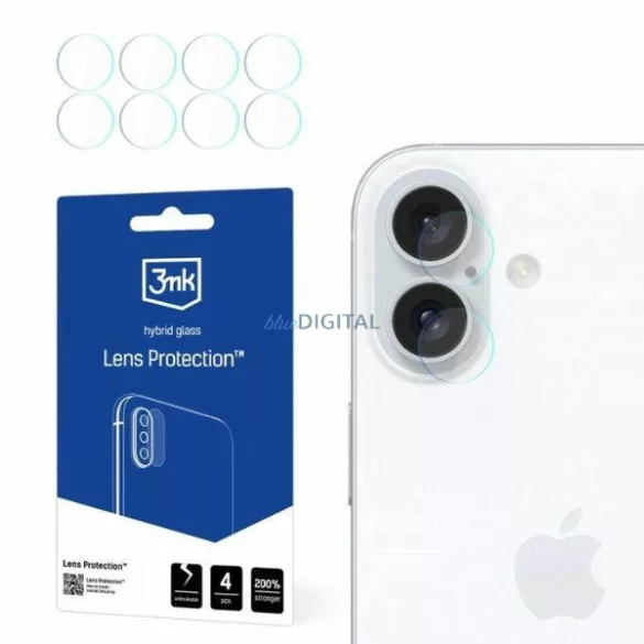 3mk Lens Protect kamera lencse védő fólia iPhone 16 - 4db